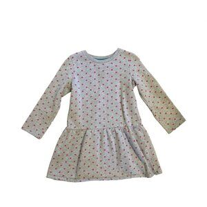 Mini Boden Polkadot Sweatshirt Dress Size 5-6